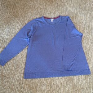 Periwinkle colored lightweight sweater in XL